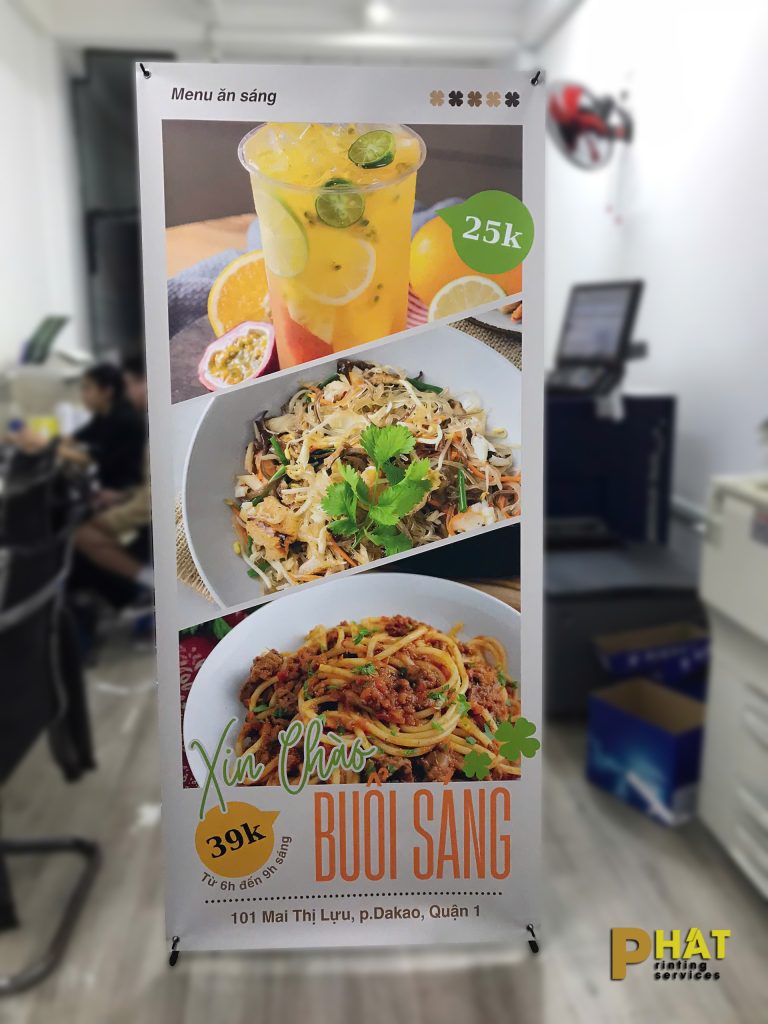 In Standee Chữ X 6 in standee chữ X tại Nhà in Phát