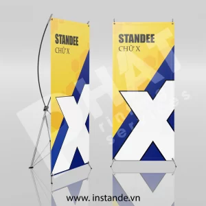 In Standee Chữ X