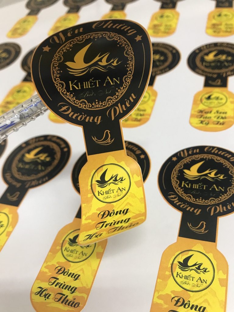In tem nhãn 12 In Tem Nhãn Decal dán nắp chai in tại Nhà in Phát