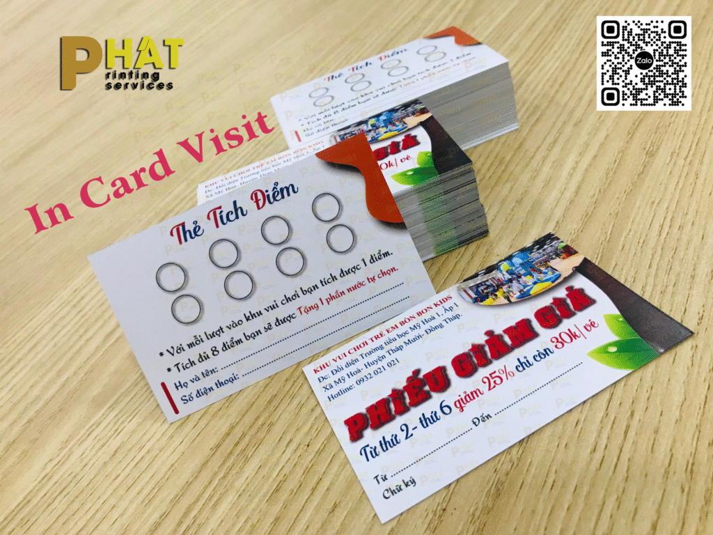 In Card Visit Giá Rẻ Offset 2 In Card Visit Giá Rẻ tại Nhà in Phát TpHCM