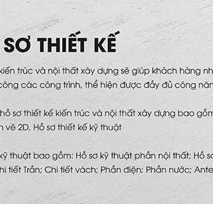 Hồ sơ thiết kế
