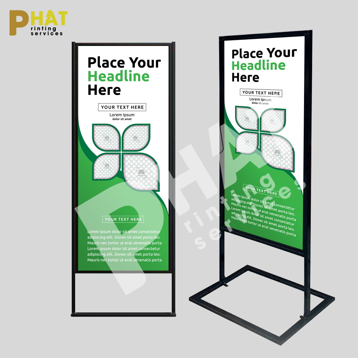 In Standee Khung Sắt 2 Mockup