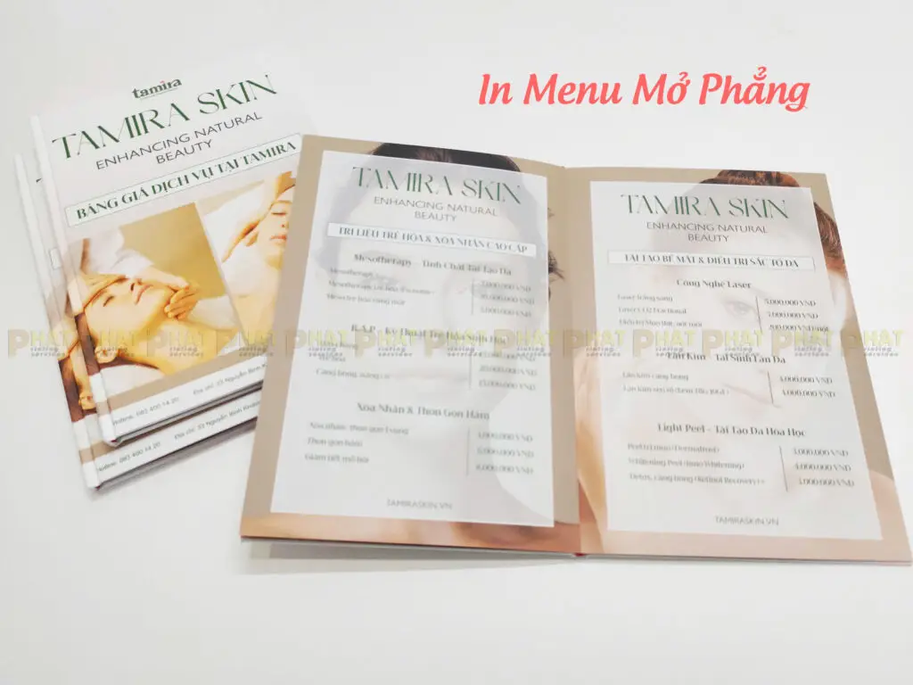 Dịch vụ in nhanh Quận Thủ Đức 4 In Menu Mở Phẳng tại Nhà in Phát In Nhanh Quận Thủ Đức