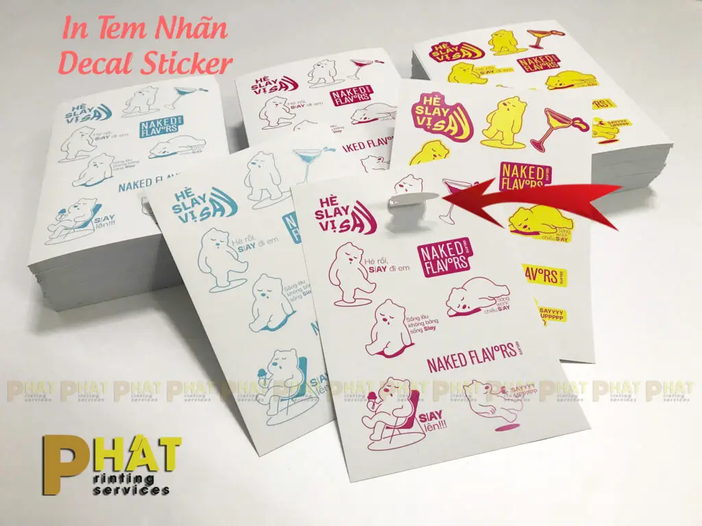 Dịch vụ in nhanh Quận Thủ Đức 5 In tem Nhãn Decal Sticker tại Nhà in Phát In Nhanh Quận Thủ Đức