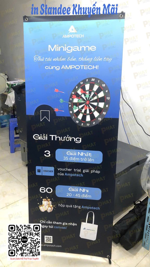 in standee khuyến mãi tại Nhà in Phát