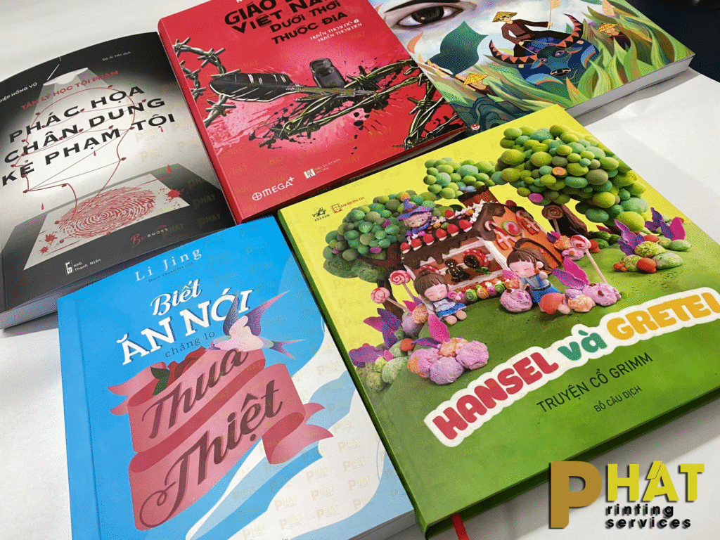In Đồ Án Bìa Sách 2 In Đồ Án Bìa Sách Khoa Thiết Kế với đa dạng kiểu đóng tại Nhà in Phát