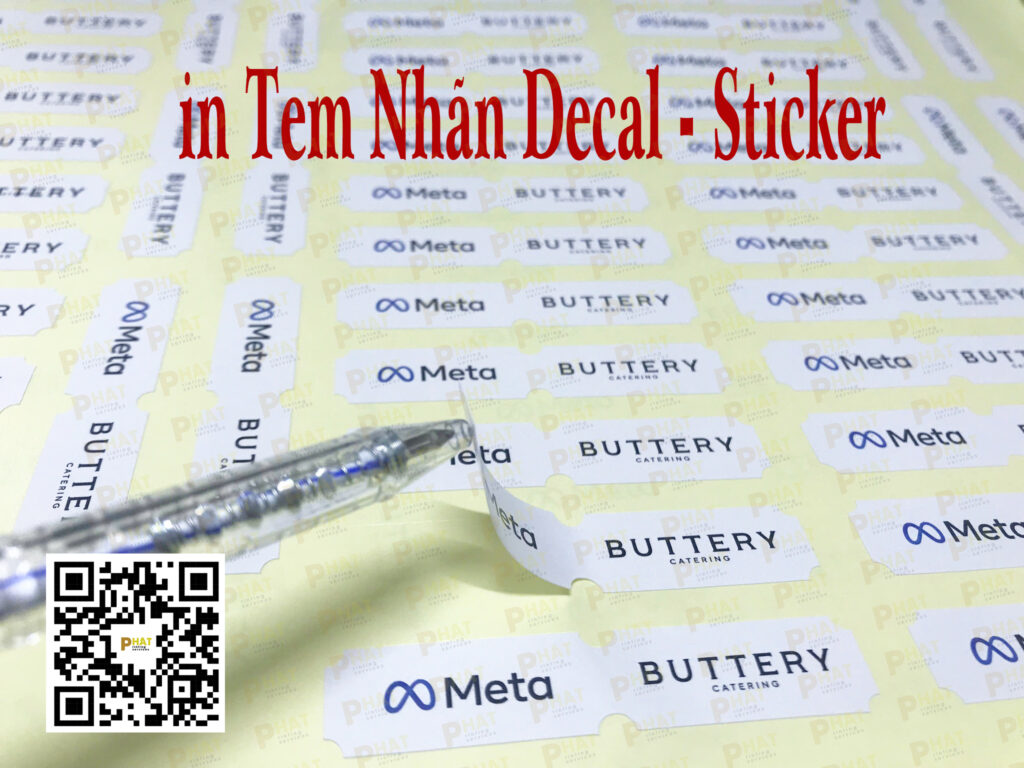 In Decal Sticker Quận 1 5 in tem nhãn quận 1