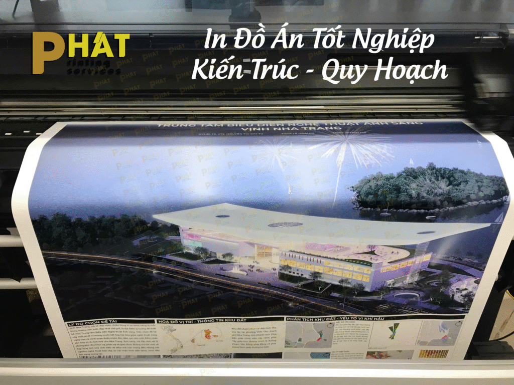 In Đồ Án Tốt Nghiệp 4 In Đồ Án Tốt Nghiệp A0 Kiến Trúc Cảnh Quan tại Nhà in Phát