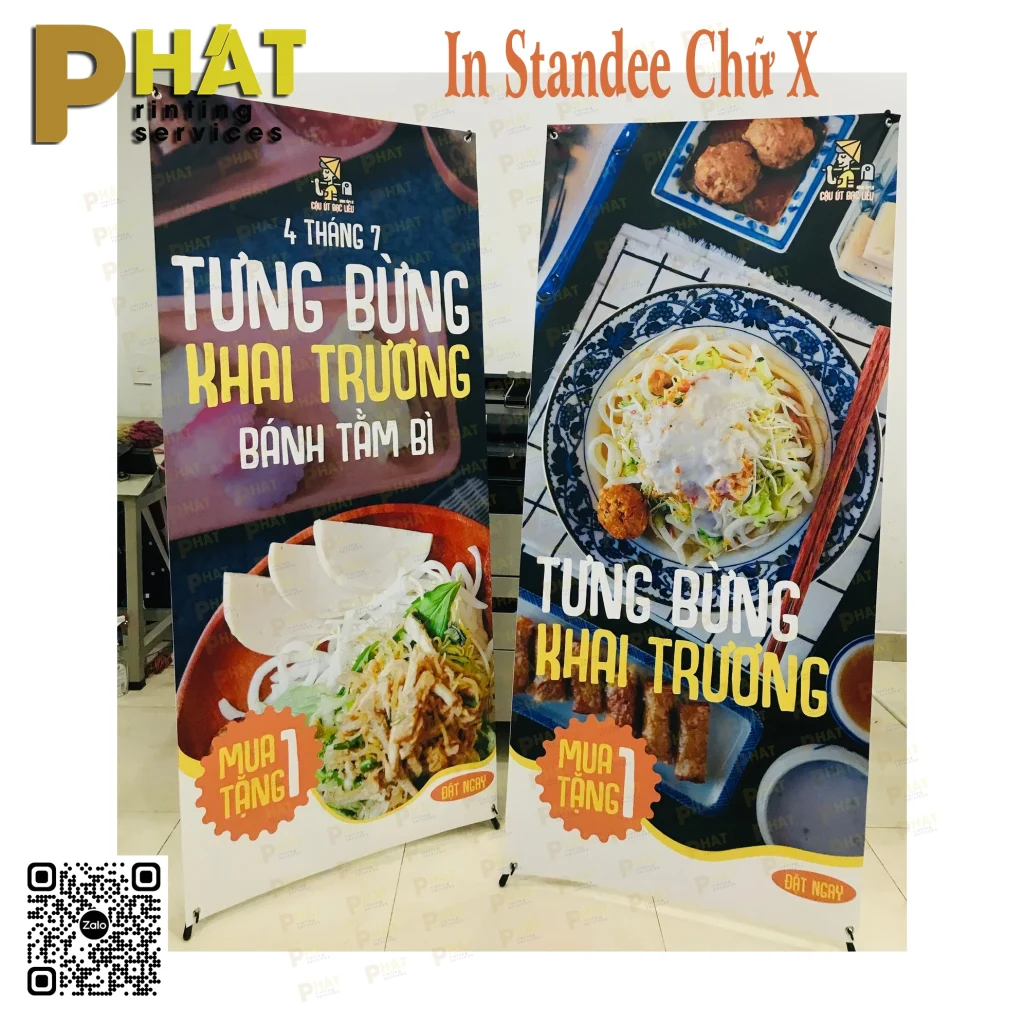 In Standee Chữ X 7 In Standee Quận 3 tại Nhà in Phát