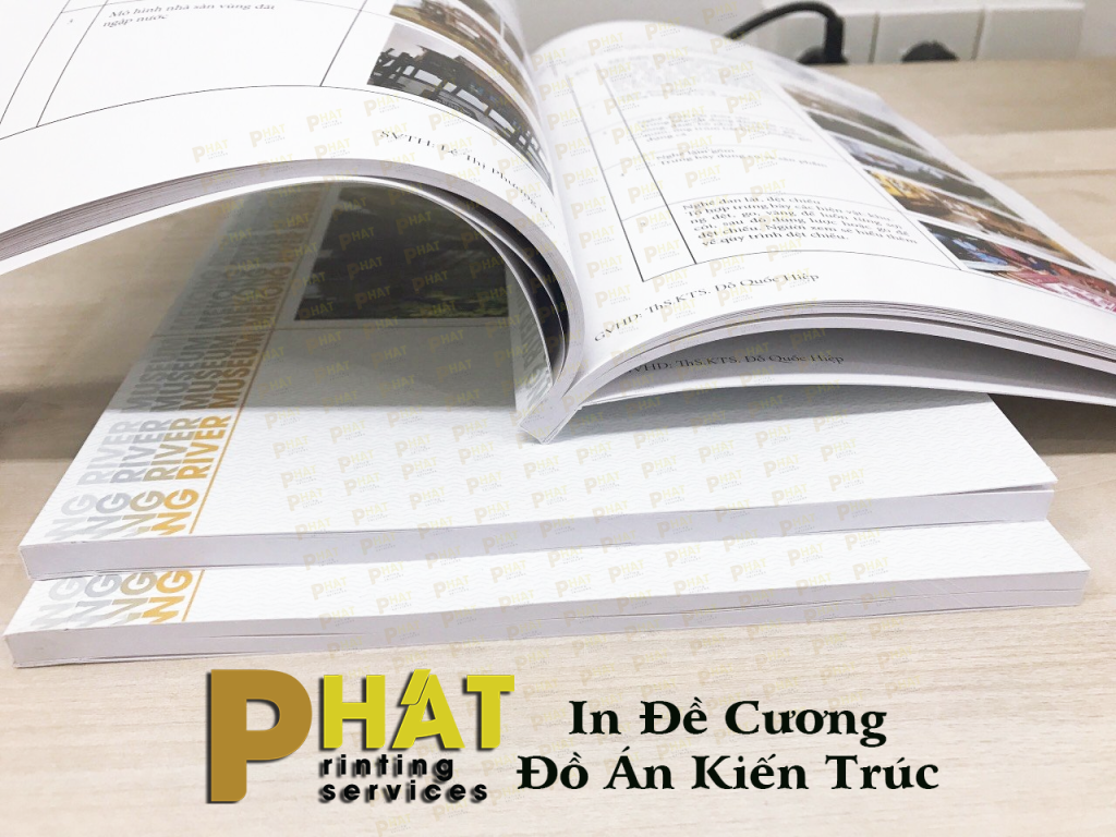 In Đề Cương - In Thuyết Minh 4 in đề cương đồ án kiến trúc tại Nhà in Phát