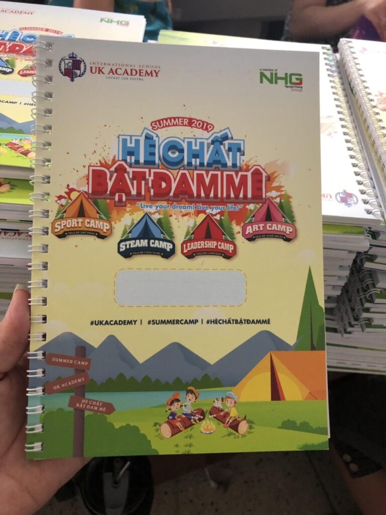 In Sổ Tay đóng lò xo 2 In Sổ Tay A5 đóng lò xo tại Nhà in Phát