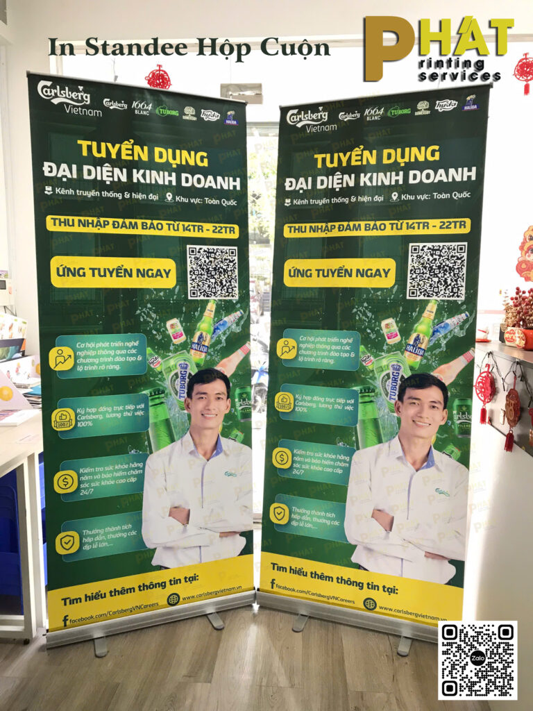 In Standee Quận 3 6 In Standee Hộp Cuộn Tại Nhà in Phát