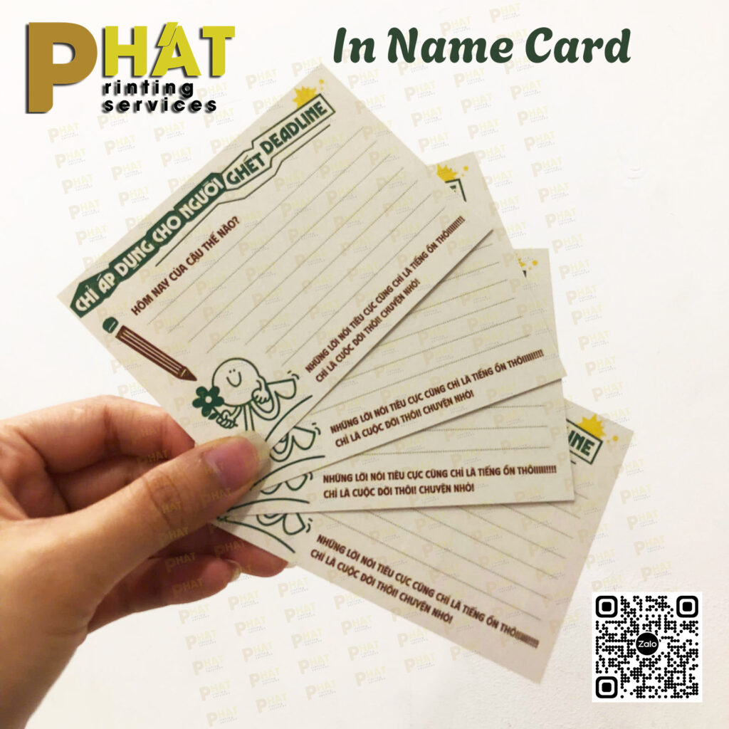 In Name Card Quận 1 tại In Nhanh Phát