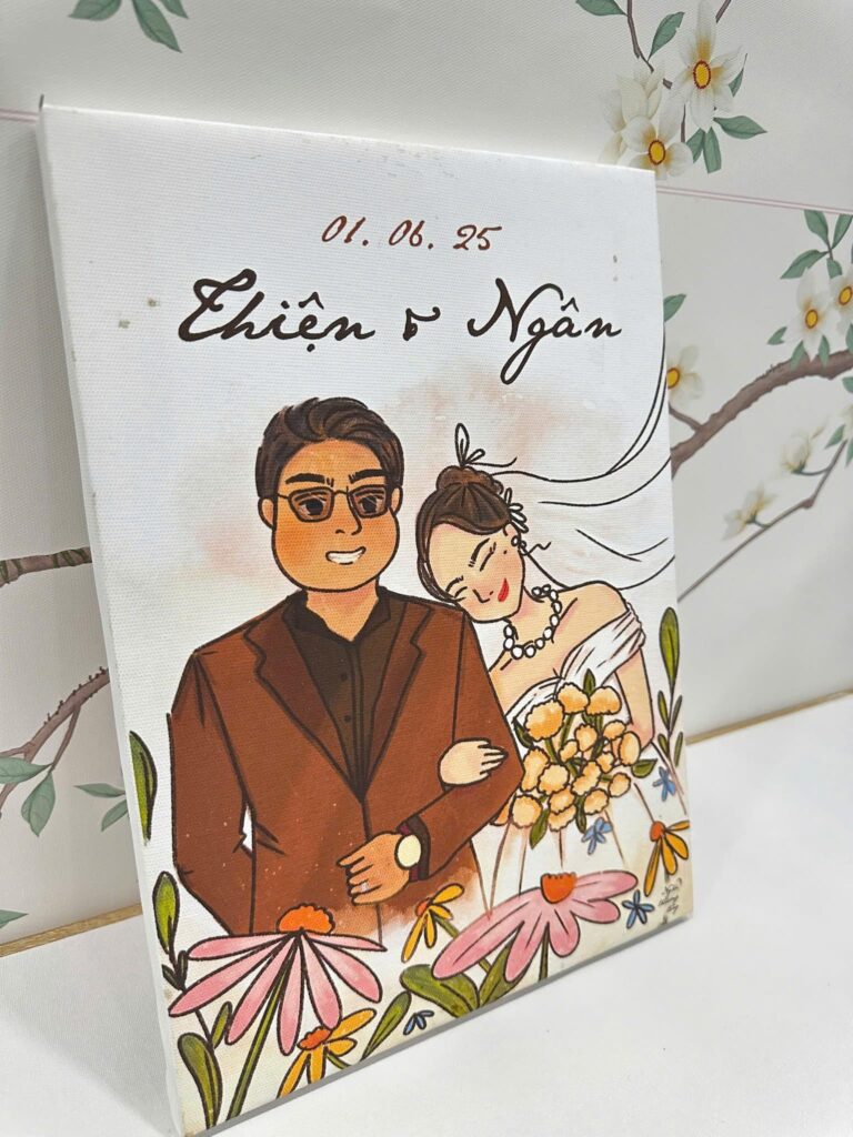 Dịch Vụ In Ấn Đám Cưới 3 In Ấn Đám Cưới - Tranh Canvas đóng khung tại Nhà in Phát