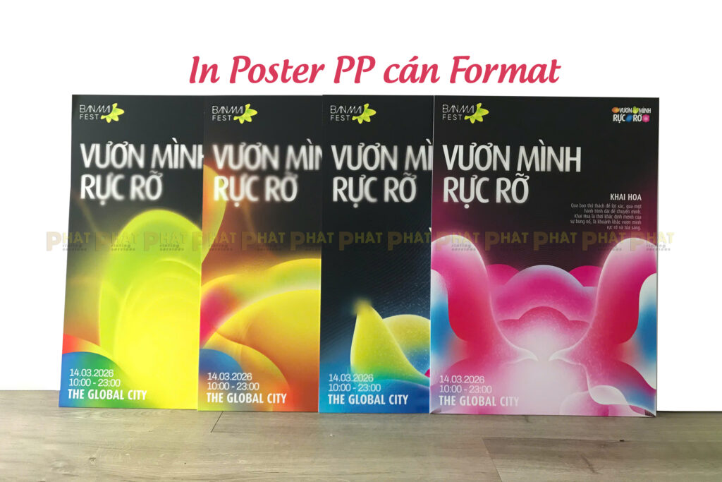 Xu Hướng Thiết Kế và In Standee Poster 6 Xu Hướng In Standee và Poster PP cán format tại Nhà in Phát
